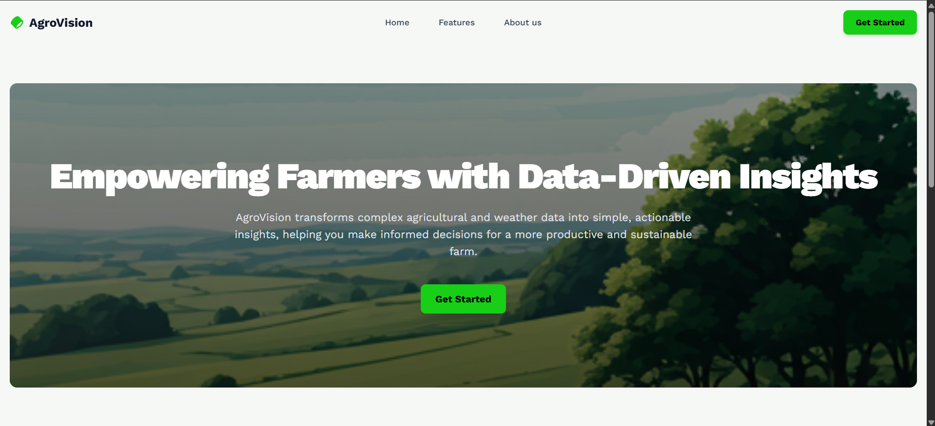AgroVision project screenshot